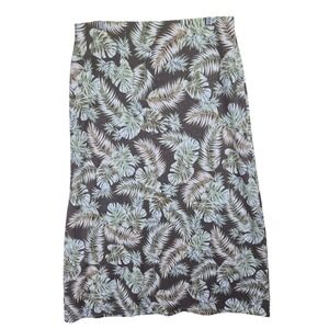 J Jill Womens Midi Length Skirt Medium Lightweight Floral Resortwear Bohemian‎